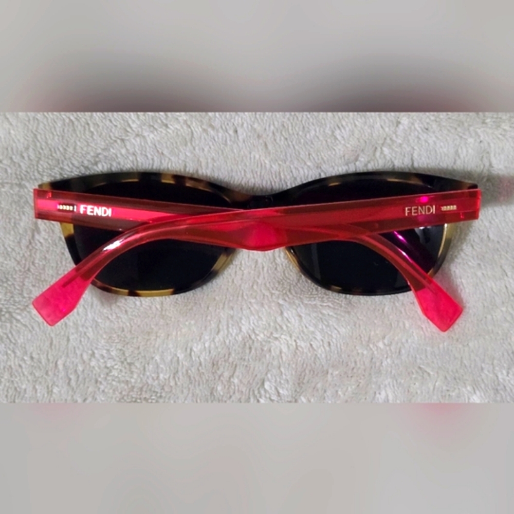 Authentic Fendi Animal Print/Pink Sunglasses FF0034